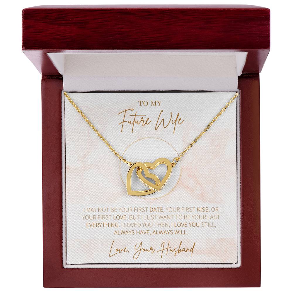 Hearts Necklace Gift For Future Wife Gift For Her Interlocking Hearts Necklace
