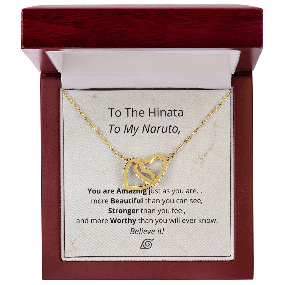You'Re Amazing Believe It! - Necklace Interlocking Hearts Necklace