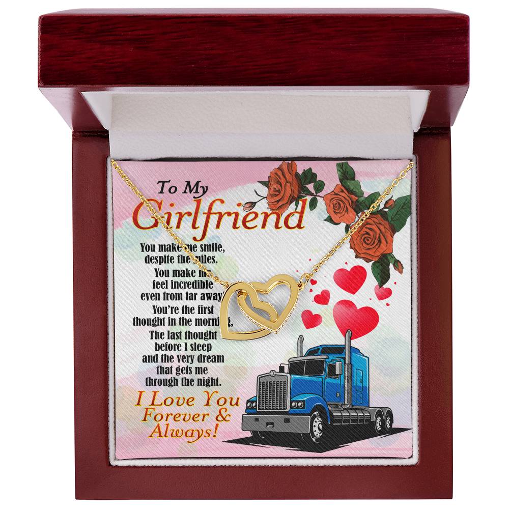 Trucker'S Girlfriend - Interlocking Heart Necklace Interlocking Hearts Necklace