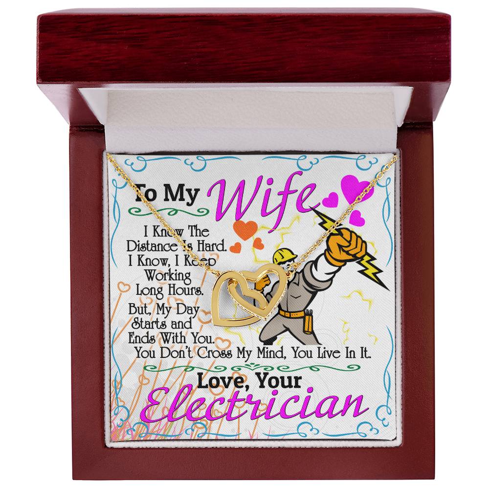 Electrician'S Wife - Interlocking Heart Necklace Interlocking Hearts Necklace