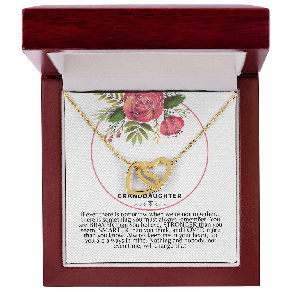 Interlocking Hearts Necklace To Granddaughter