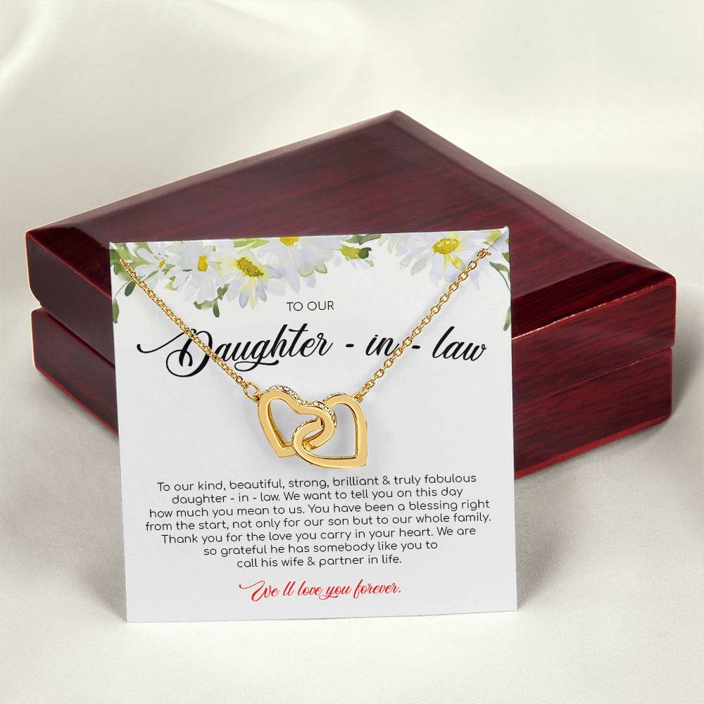 Ou Have Been A Blessing Right From The Start - Interlocking Heart Necklace Interlocking Hearts Necklace