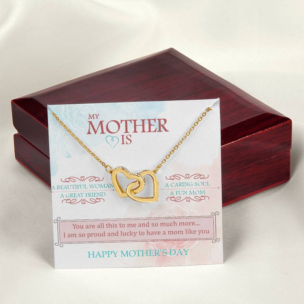 You Are The World To Me And More - Interlocked Hearts Interlocking Hearts Necklace