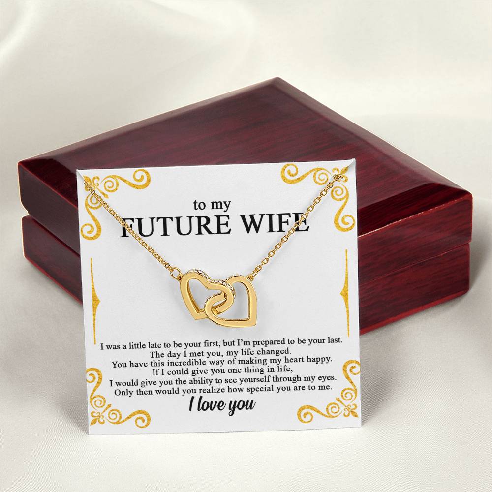 To My Future Wife - Lovecube - So89 Interlocking Hearts Necklace