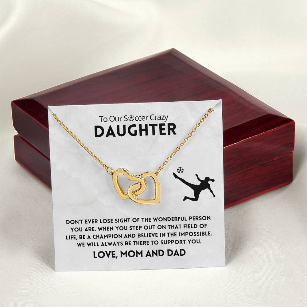 Don'T Ever Lose Sight Necklace Interlocking Hearts Necklace