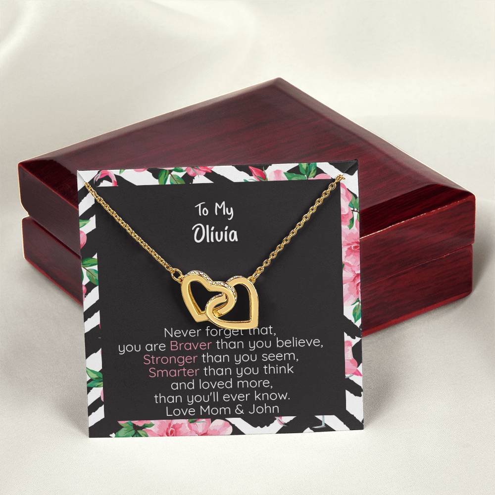 Olivia Braver Interlocking Hearts Necklace