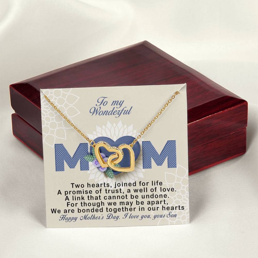 Sons ! Perfect Mother'S Day Gift - Unique Necklace Interlocking Hearts Necklace