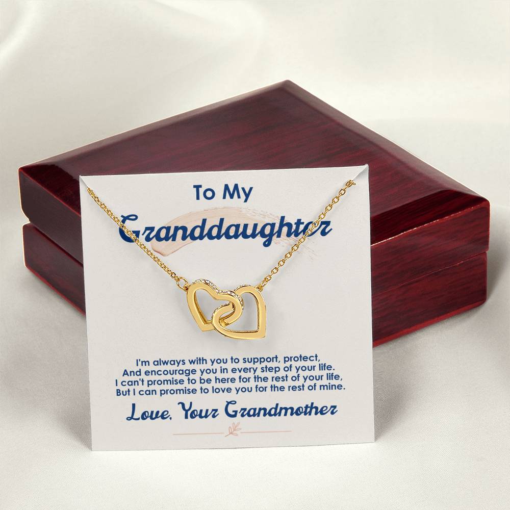 Collection Granddaughter - Every Step Of Your Life - Necklace Interlocking Hearts Necklace