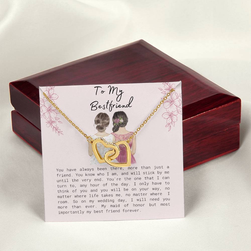 Gift For Wife Present For My Wife Anniversary Birthday Interlocking Hearts Necklace
