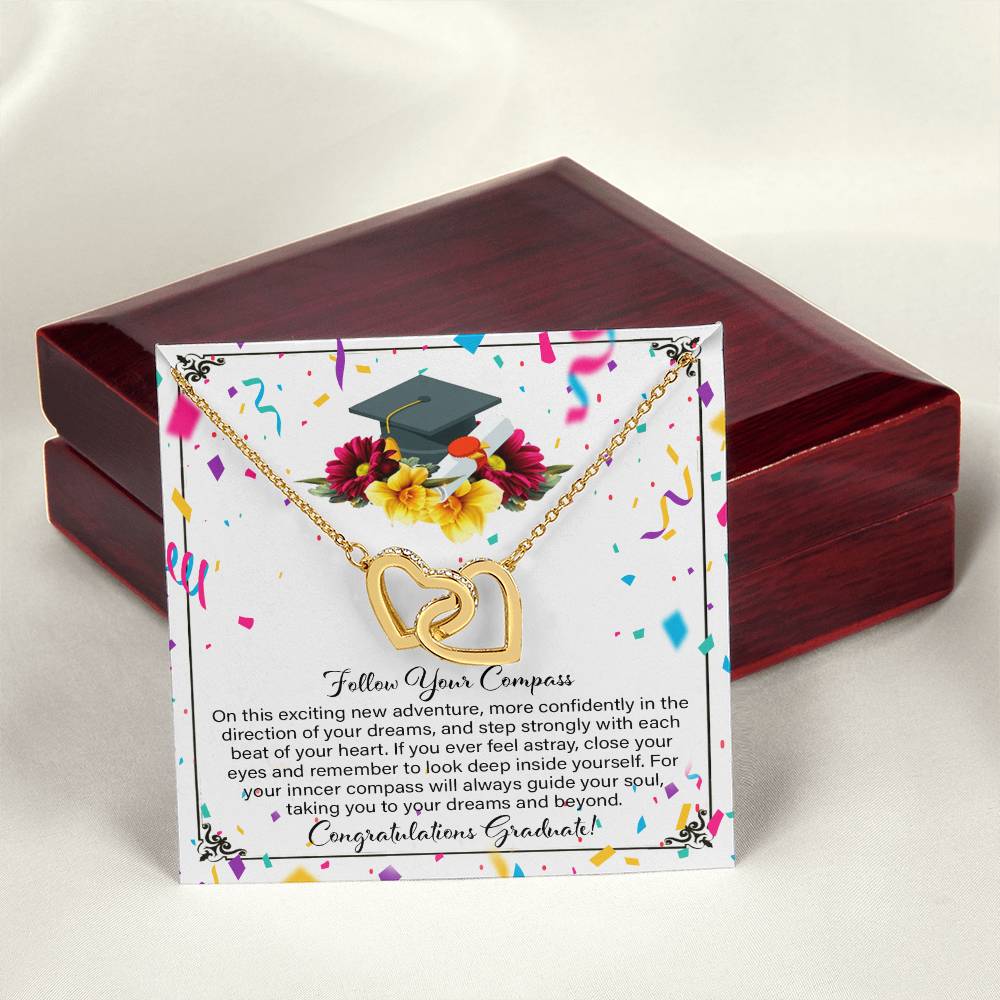 Graduation Gift For Daughter - Interlocking Heart Necklace Interlocking Hearts Necklace