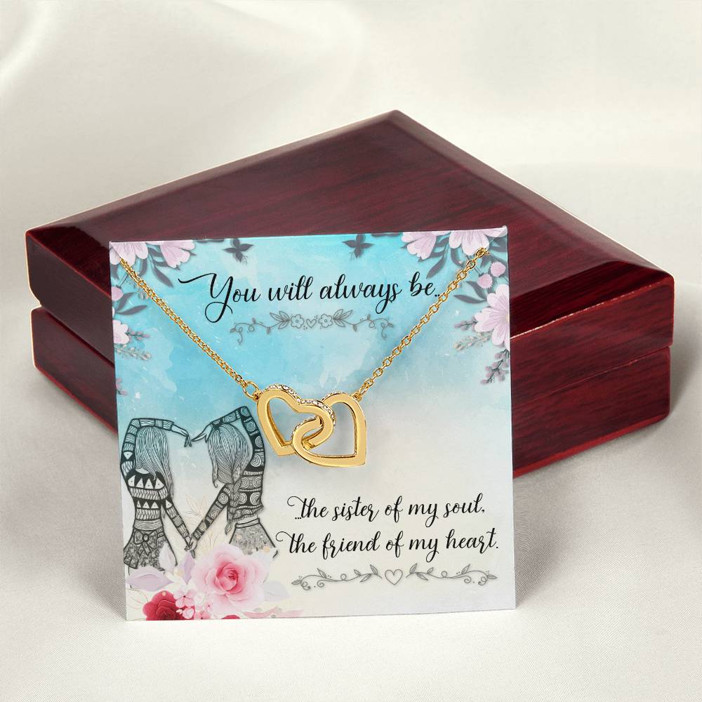 You Will Always Be - Sisters Interlocking Hearts Interlocking Hearts Necklace