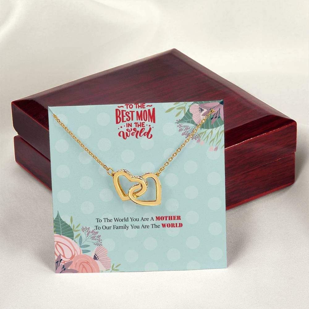Mothers Day Gift For Mom Mothers Day Gift From Son Mothers Day Gift From Daughter Mothers Day Necklace Interlocking Hearts Necklace