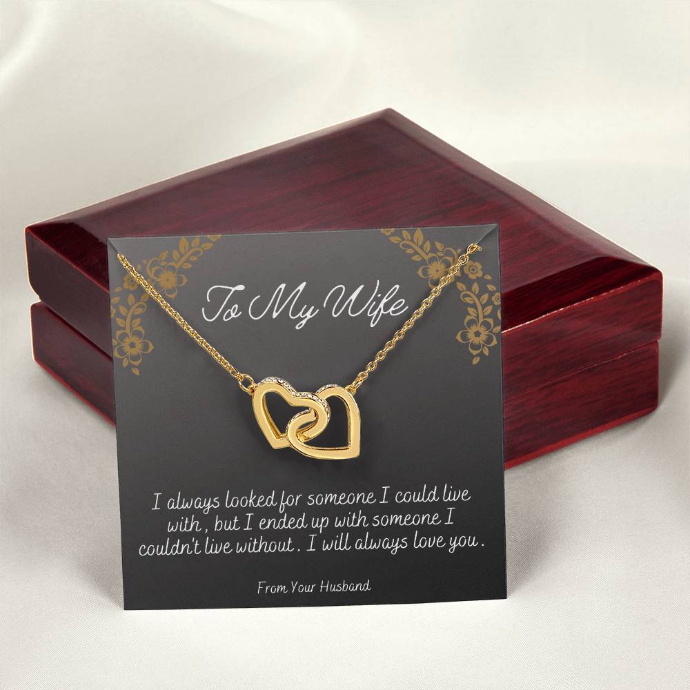 Can'T Live Without You Interlocking Hearts Necklace