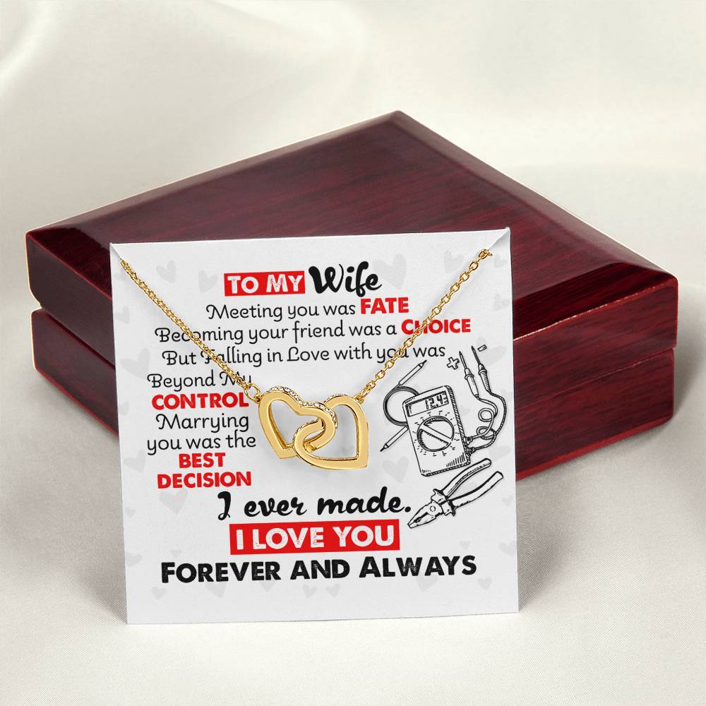 Electrician'S Wife - Interlocking Heart Necklace Interlocking Hearts Necklace