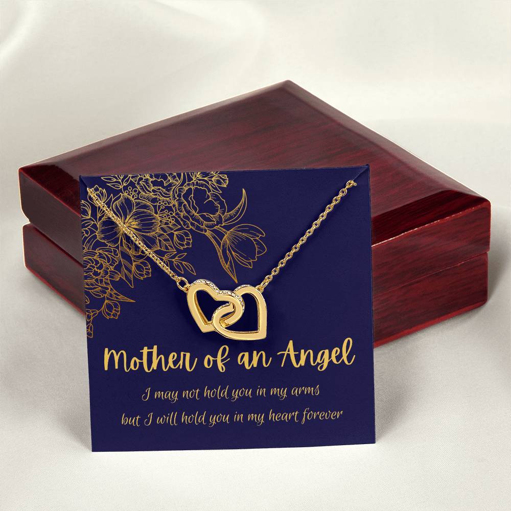 Mother Of An Angel - Interlocking Hearts Interlocking Hearts Necklace