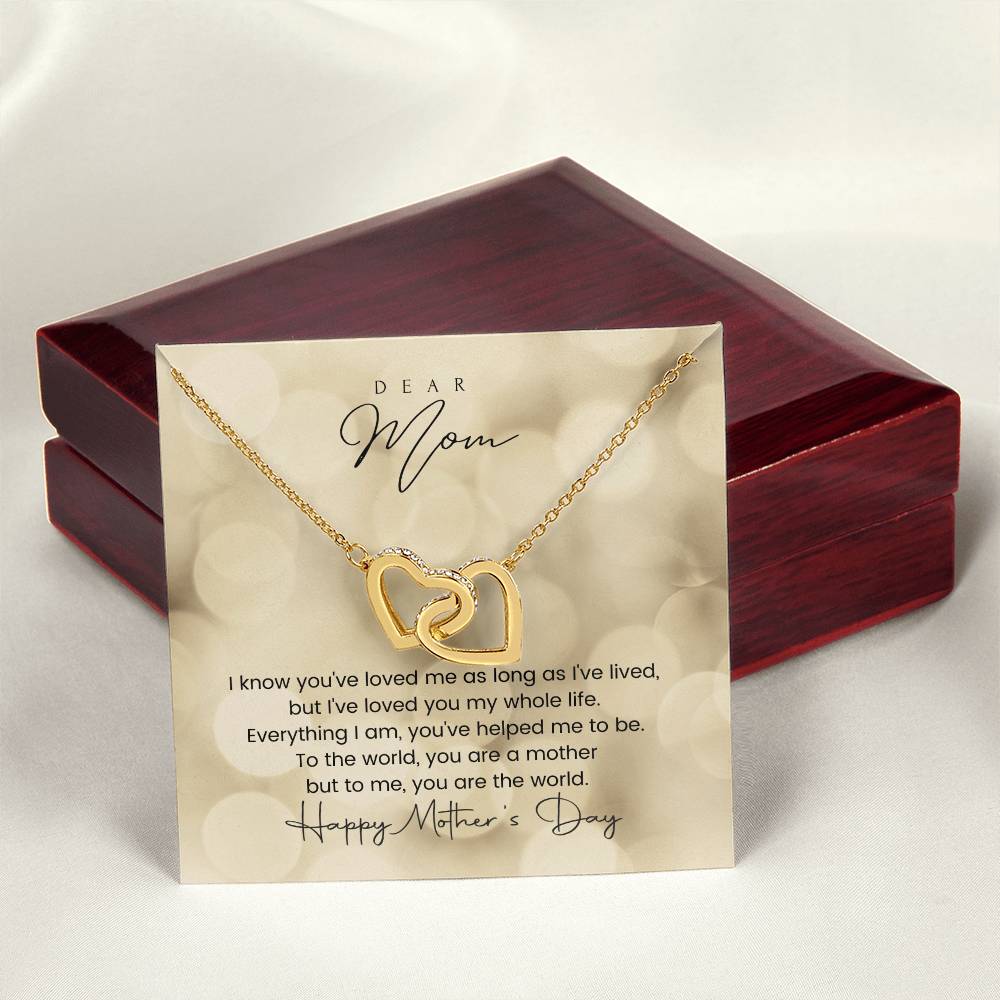 Happy Mother'S Day Interlocking Hearts Interlocking Hearts Necklace