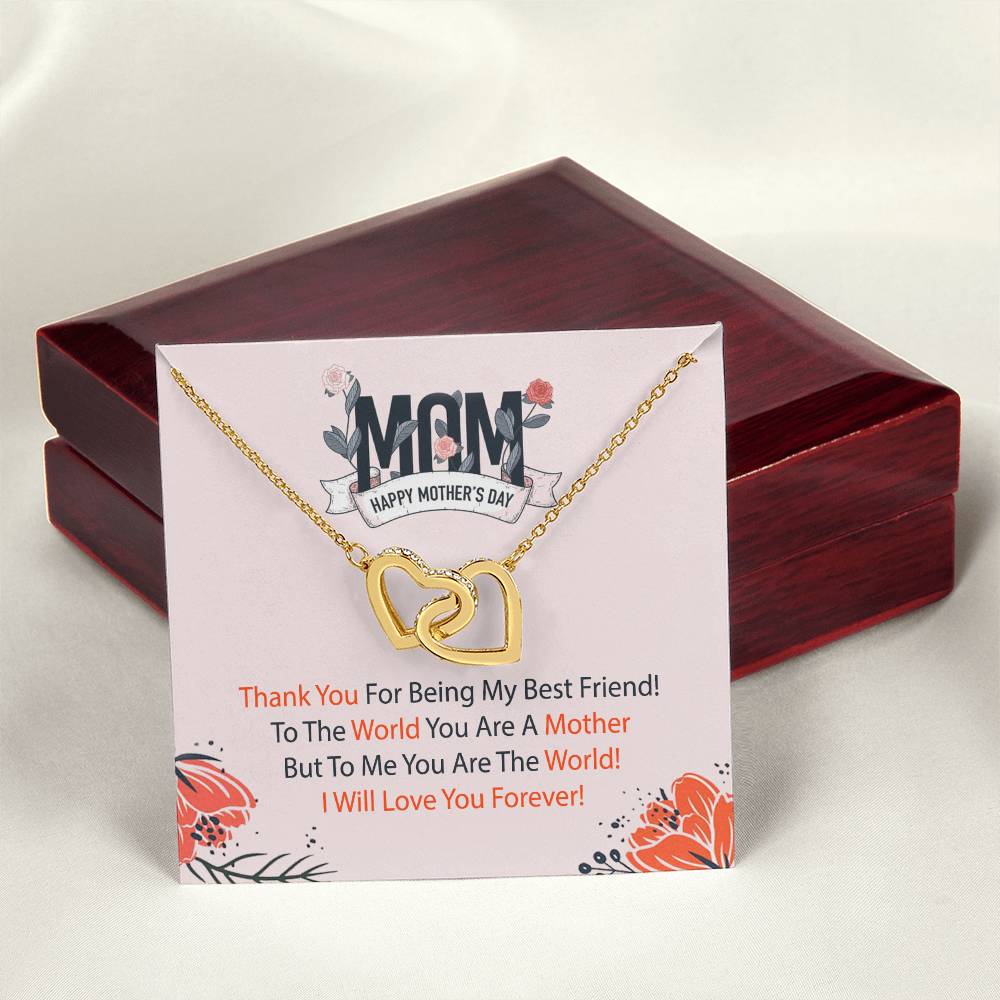The Perfect Mother'S Day Gift. Interlocking Hearts Necklace
