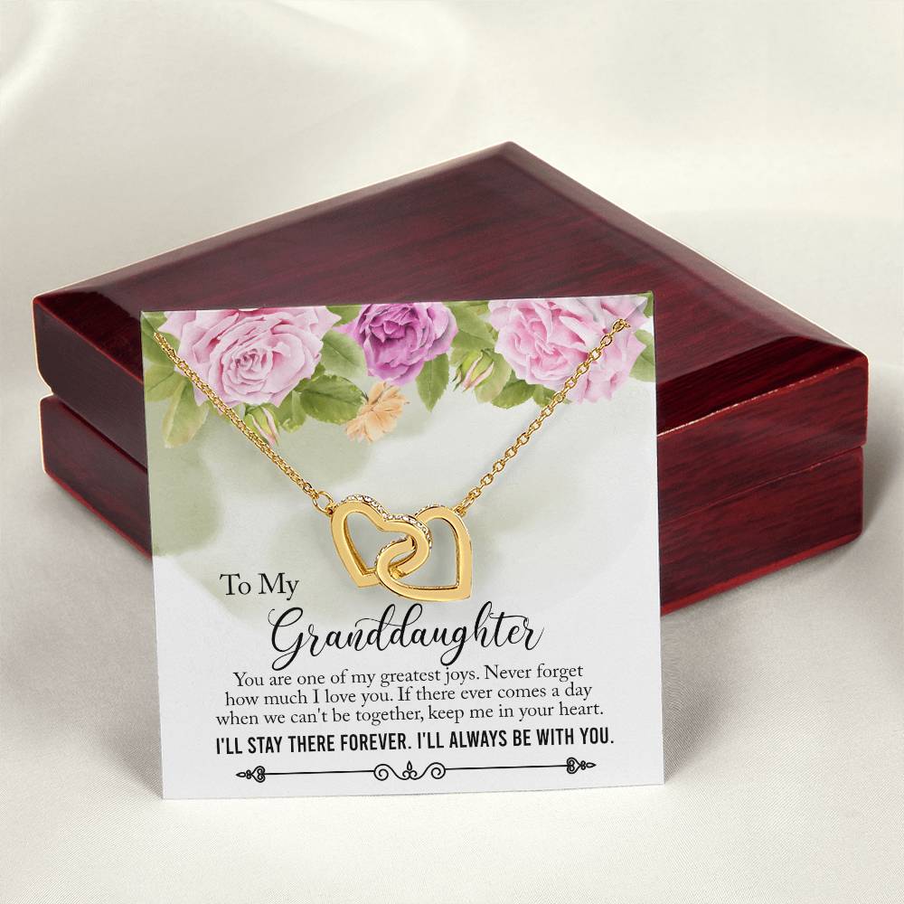 My Granddaughter - My Greatest Joys - Interlocked Hearts Necklace Interlocking Hearts Necklace