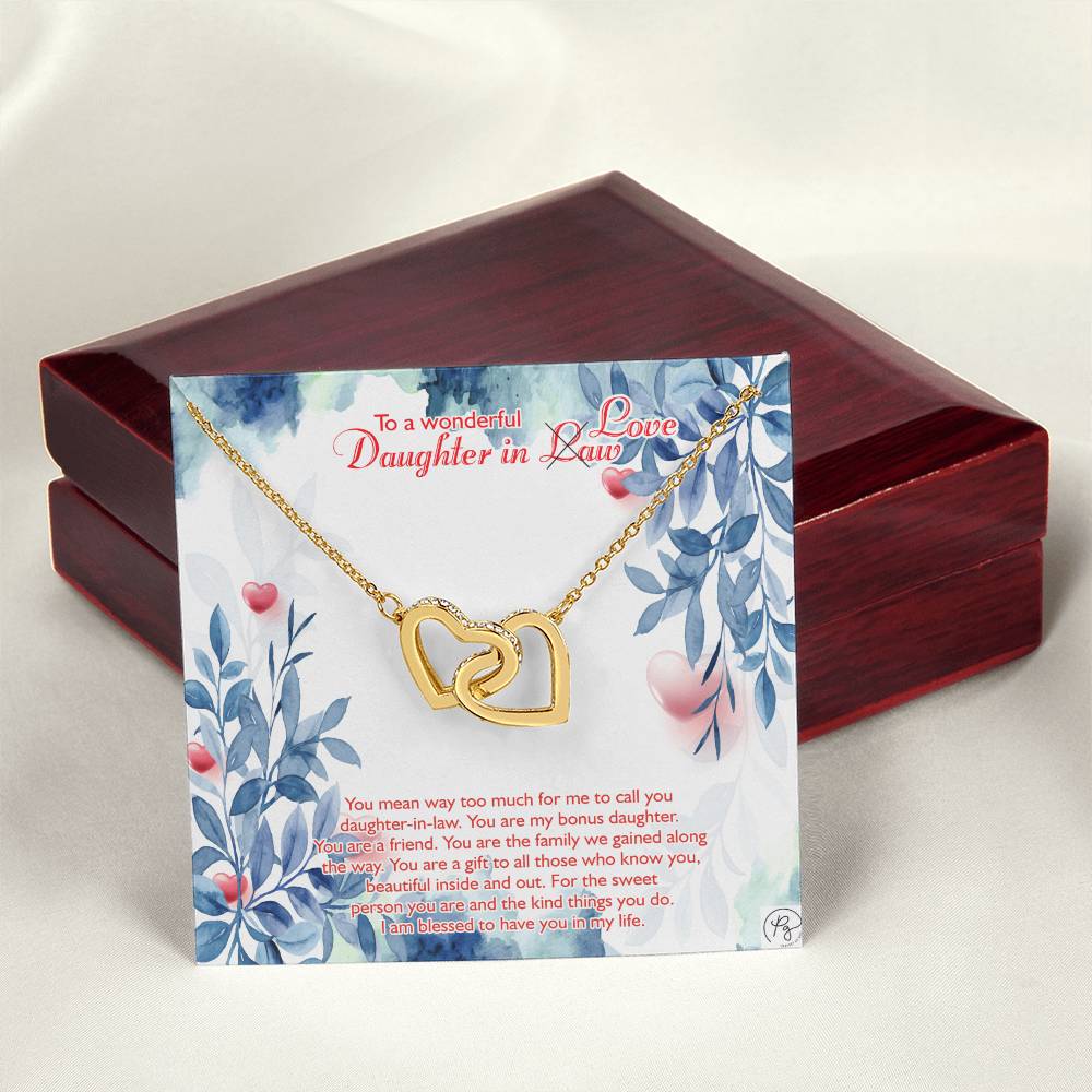 Perfect Us Gifts To Our Daughter-In-Law Gift On Wedding Day💍💍💍 Interlocking Hearts Necklace