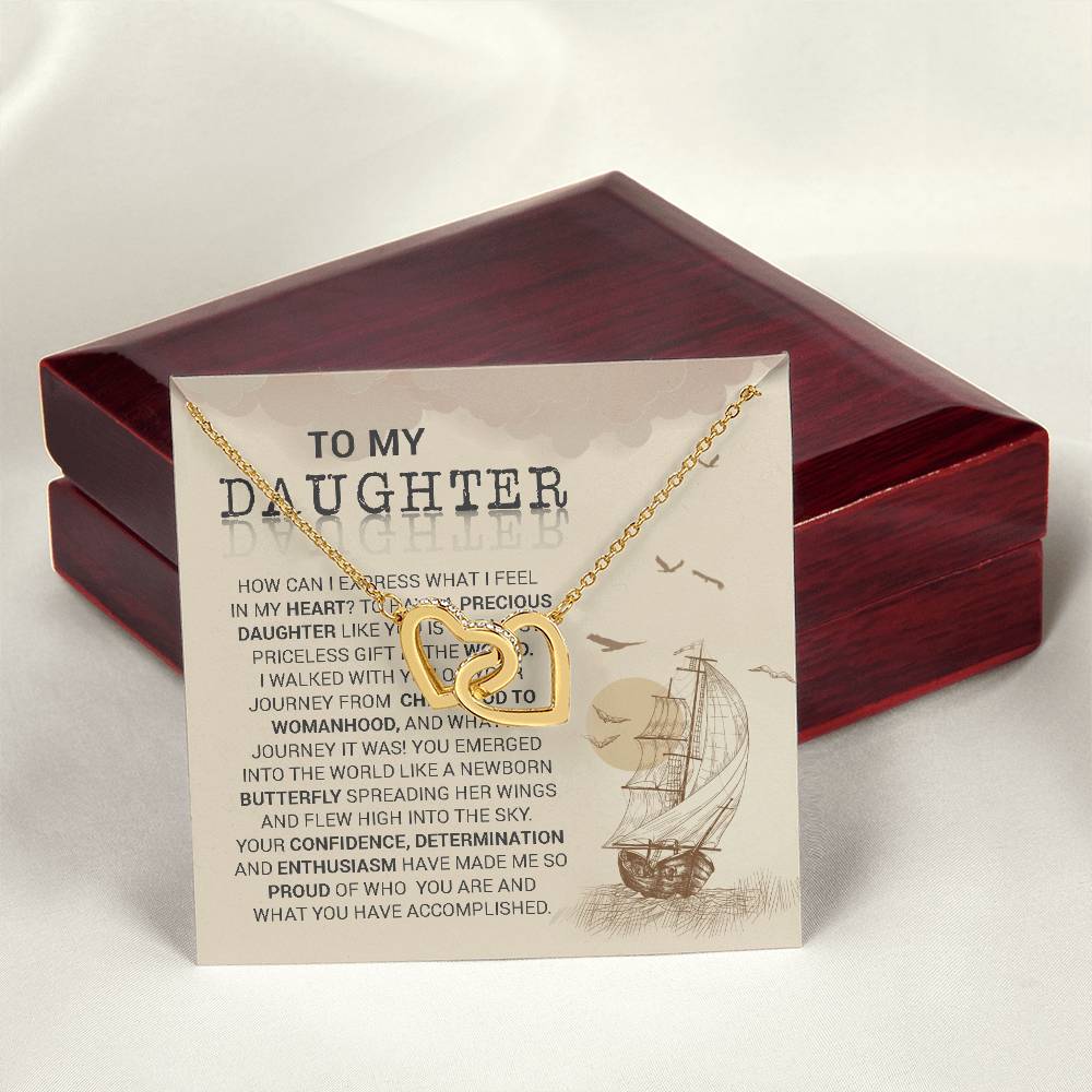 Butterfly - Interlocking Hearts Interlocking Hearts Necklace