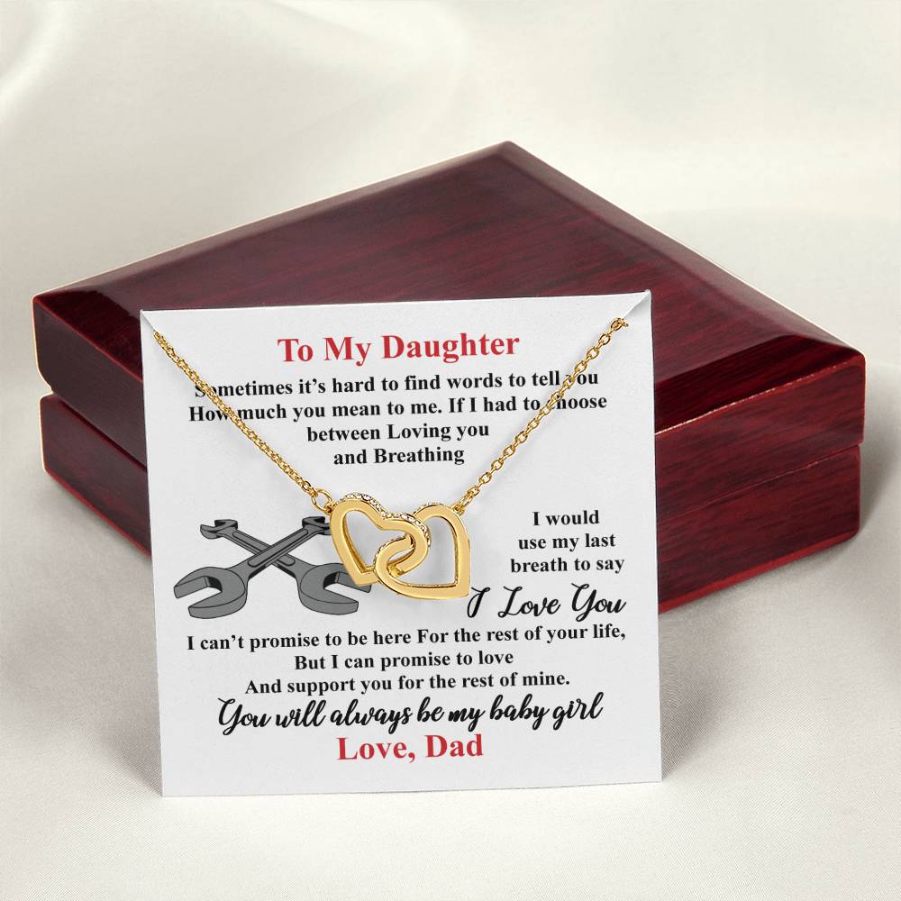 Mechanic'S Daughter - Interlocking Heart Necklace Interlocking Hearts Necklace