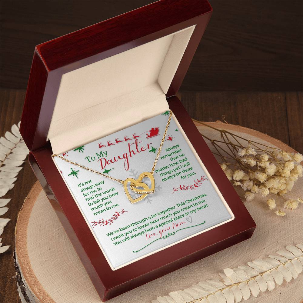 This Christmas I Want You To Know. - Interlocking Hearts Necklace