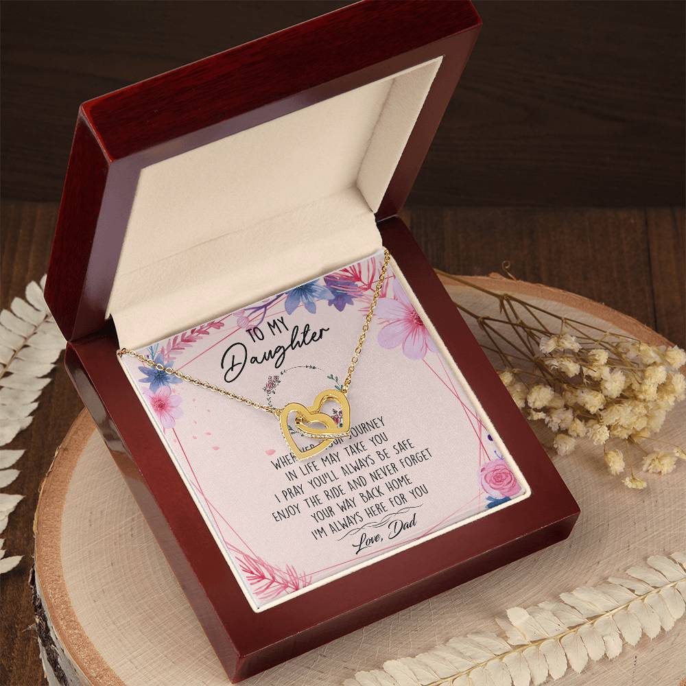 TO02AF~1 Interlocking Hearts Necklace