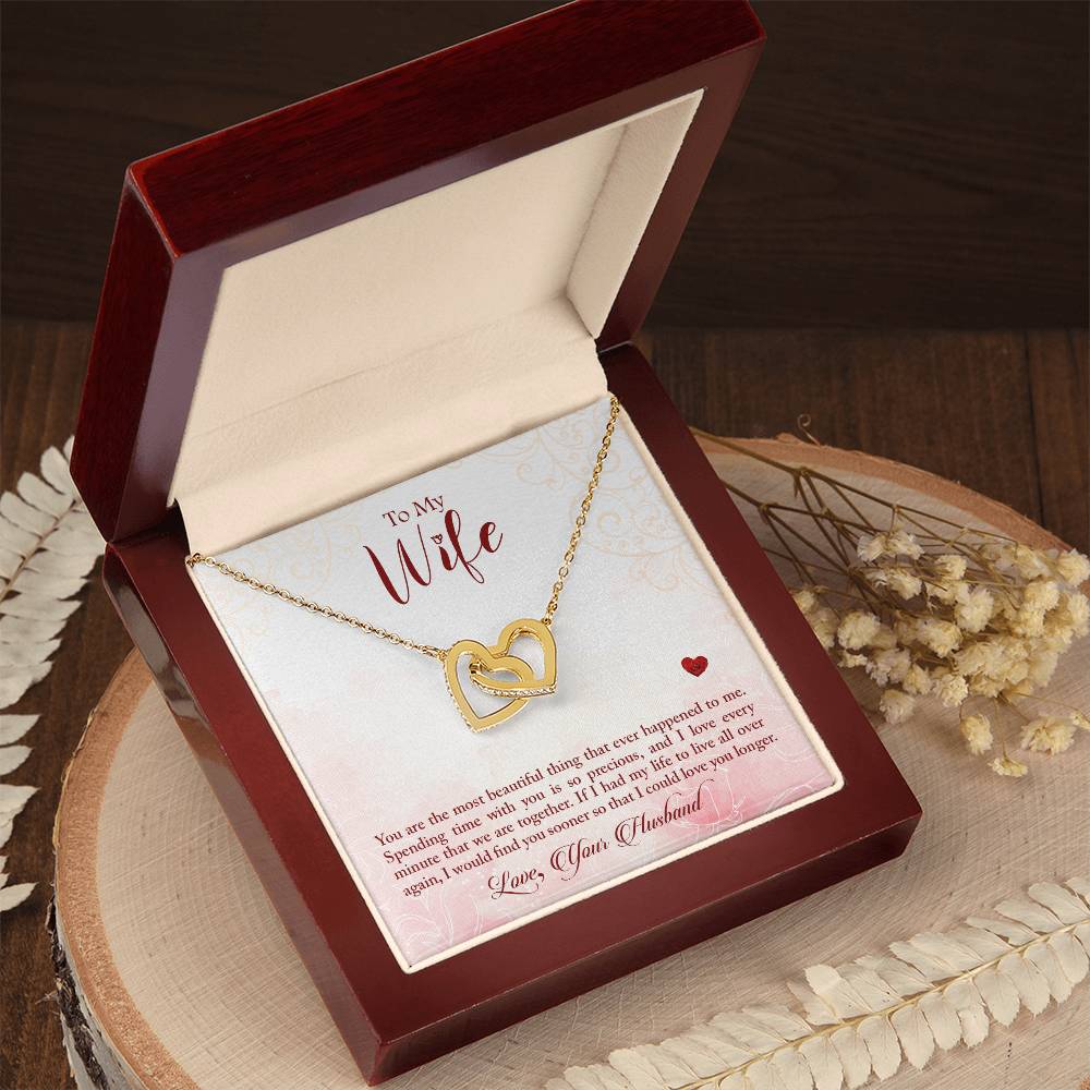 Interlocking Hearts Necklace Anniversary Gift For Wife Gift For Her From Husband Gift For Her Mothers Day Gift Valentines Day Gift Gifts For Wife Christmas Gift