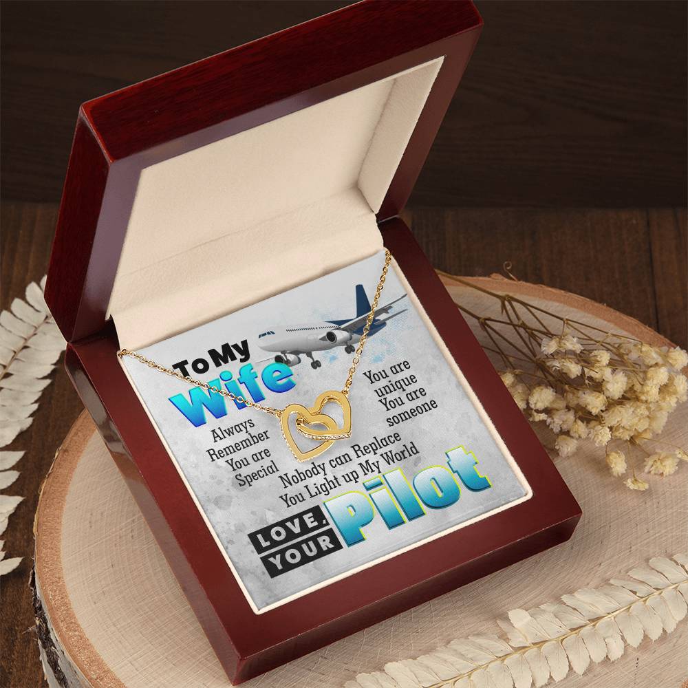 Pilot'S Wife - Interlocking Heart Necklace Interlocking Hearts Necklace