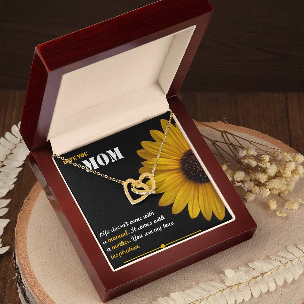 Mother'S Day Gift Interlocking Hearts Necklace