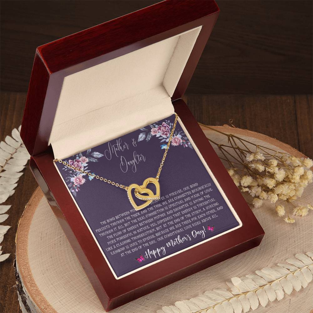 Mother'S Day Gift From Daughter - Mother Daughter Necklace Gifts For Mom Mom Necklace Interlocking Hearts Necklace
