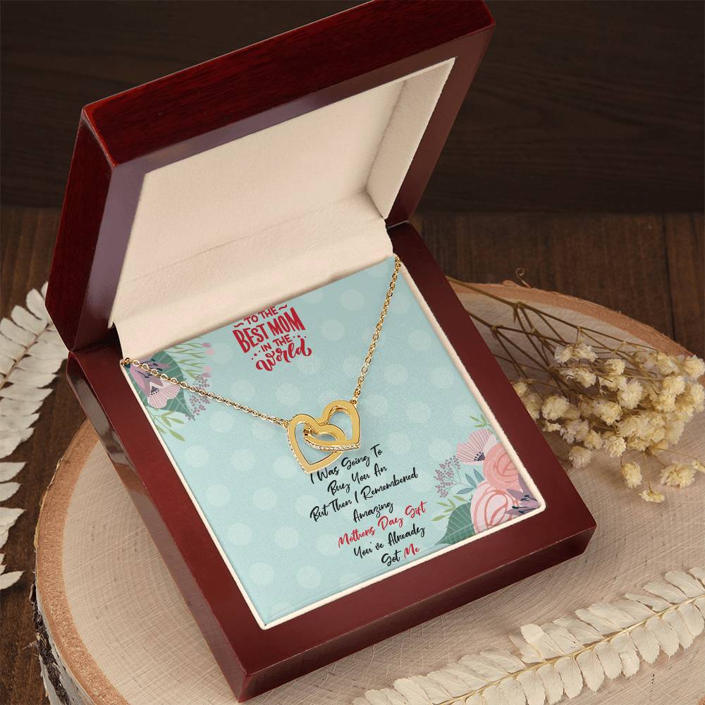 Mothers Day Gift For Mom Mothers Day Gift From Son Mothers Day Gift From Daughter Mothers Day Necklace Interlocking Hearts Necklace