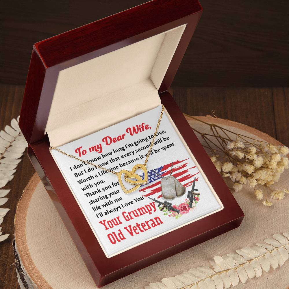 Veteran'S Wife - Interlocking Heart Necklace Interlocking Hearts Necklace