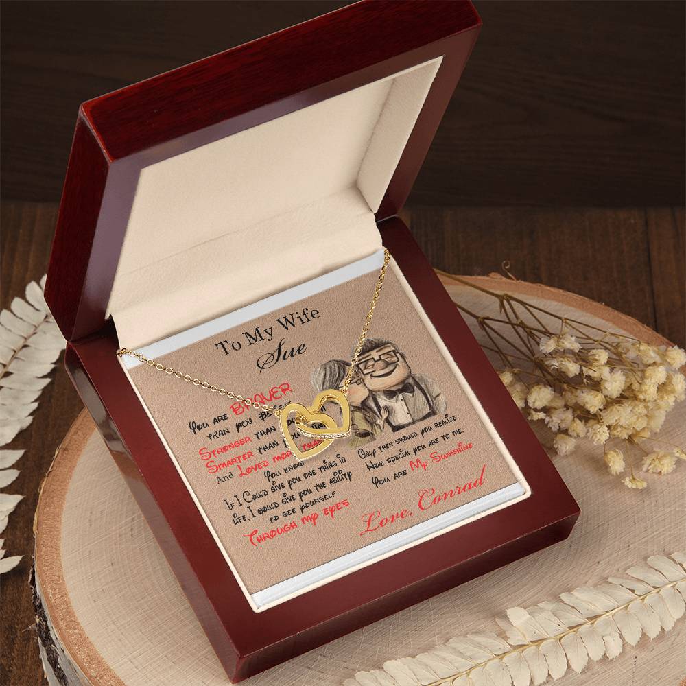 Double Heart Necklace Perfect Gifts For Your Love One'S Interlocking Hearts Necklace
