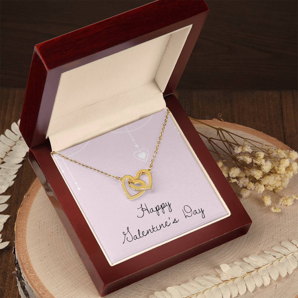 Happy Valentine'S Day - Necklace Interlocking Hearts Necklace