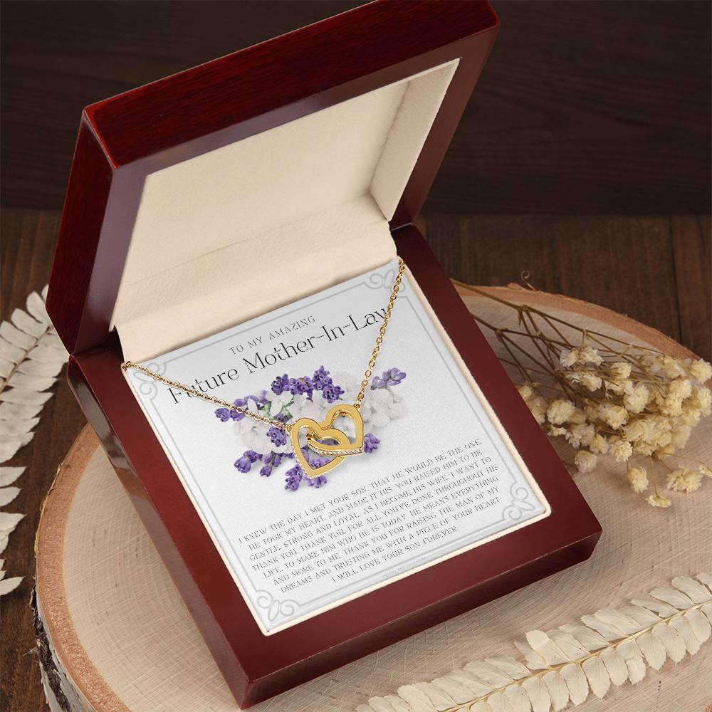 Future Mother In Law Gift Mom In Law Jewelry Mother'S Day Gift For Mother-In-Law Gift For Mother In Law Mother-In-Law Necklace Interlocking Hearts Necklace