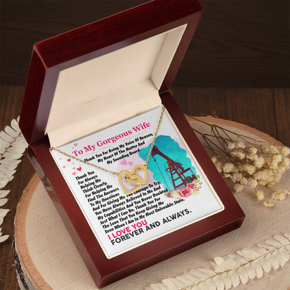 Oilfield Man'S Wife - Interlocking Heart Necklace Interlocking Hearts Necklace