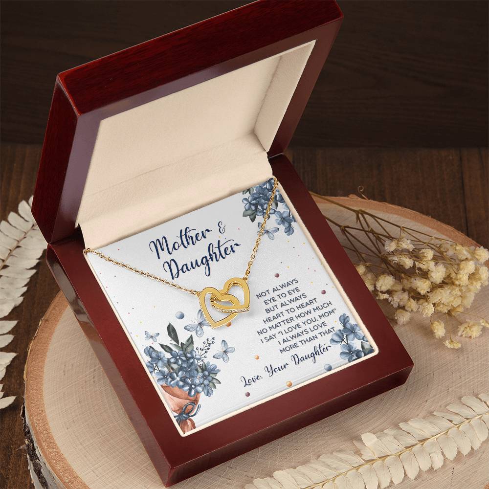 Interlocking Hearts Mother And Daughter Not Always Eye To Eye Interlocking Hearts Necklace