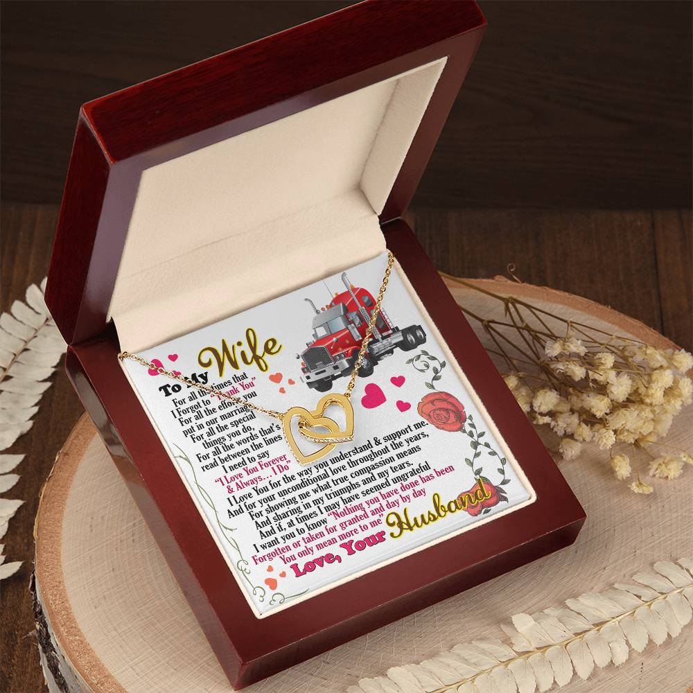 Trucker'S Wife - Interlocking Heart Necklace Interlocking Hearts Necklace