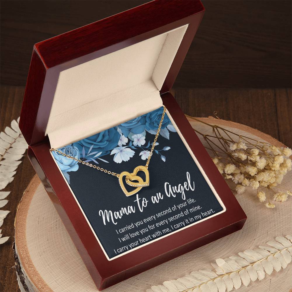 Miscarriage Necklace Gift For Moms Interlocking Hearts Necklace