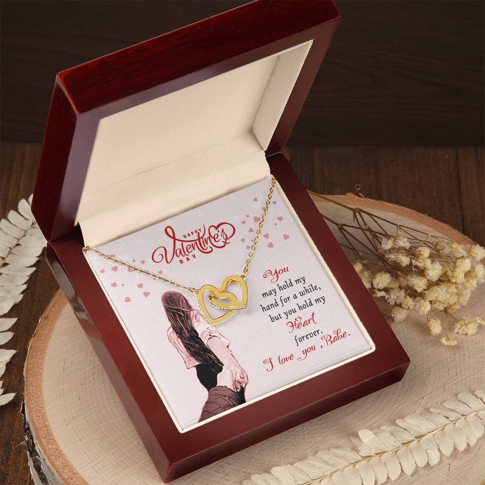 Forever Love - Valentine'S Day Necklace Interlocking Hearts Necklace