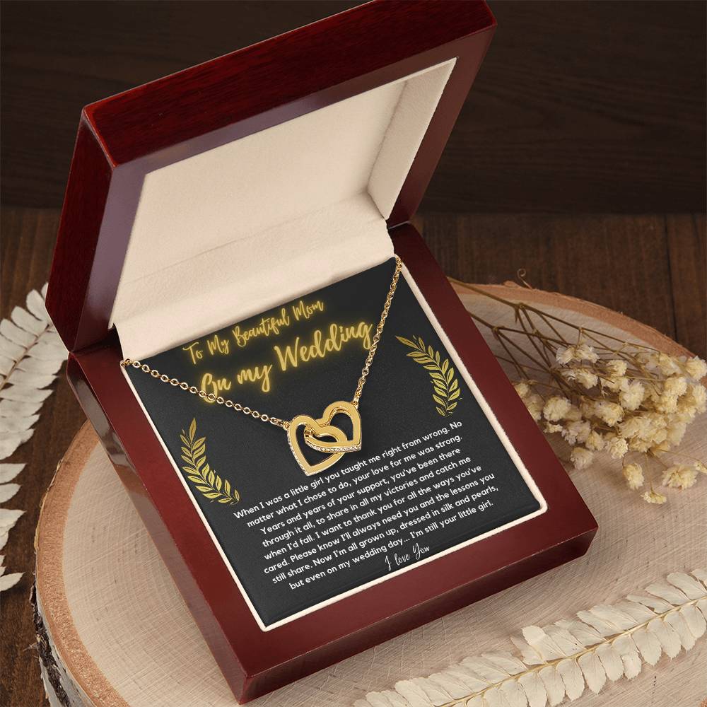 To Mom 1 Interlocking Hearts Necklace