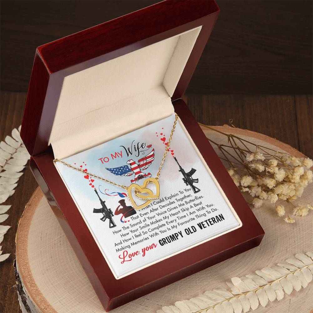 Veteran'S Wife - Interlocking Heart Necklace Interlocking Hearts Necklace