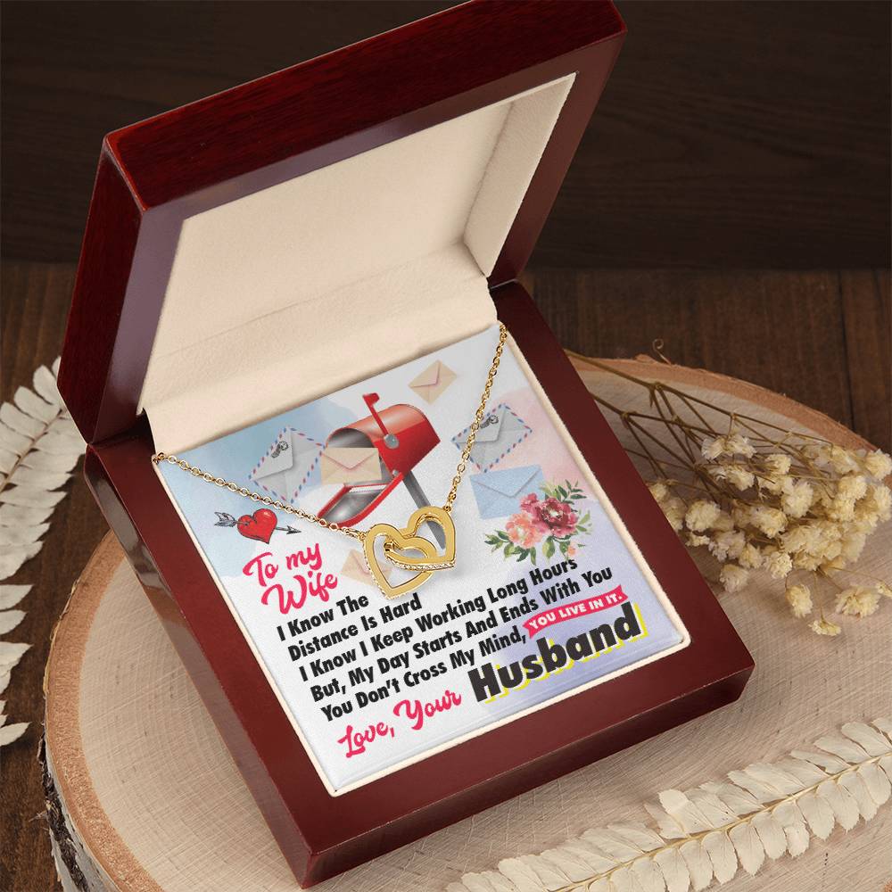 Postal Worker'S Wife - Interlocking Heart Necklace Interlocking Hearts Necklace