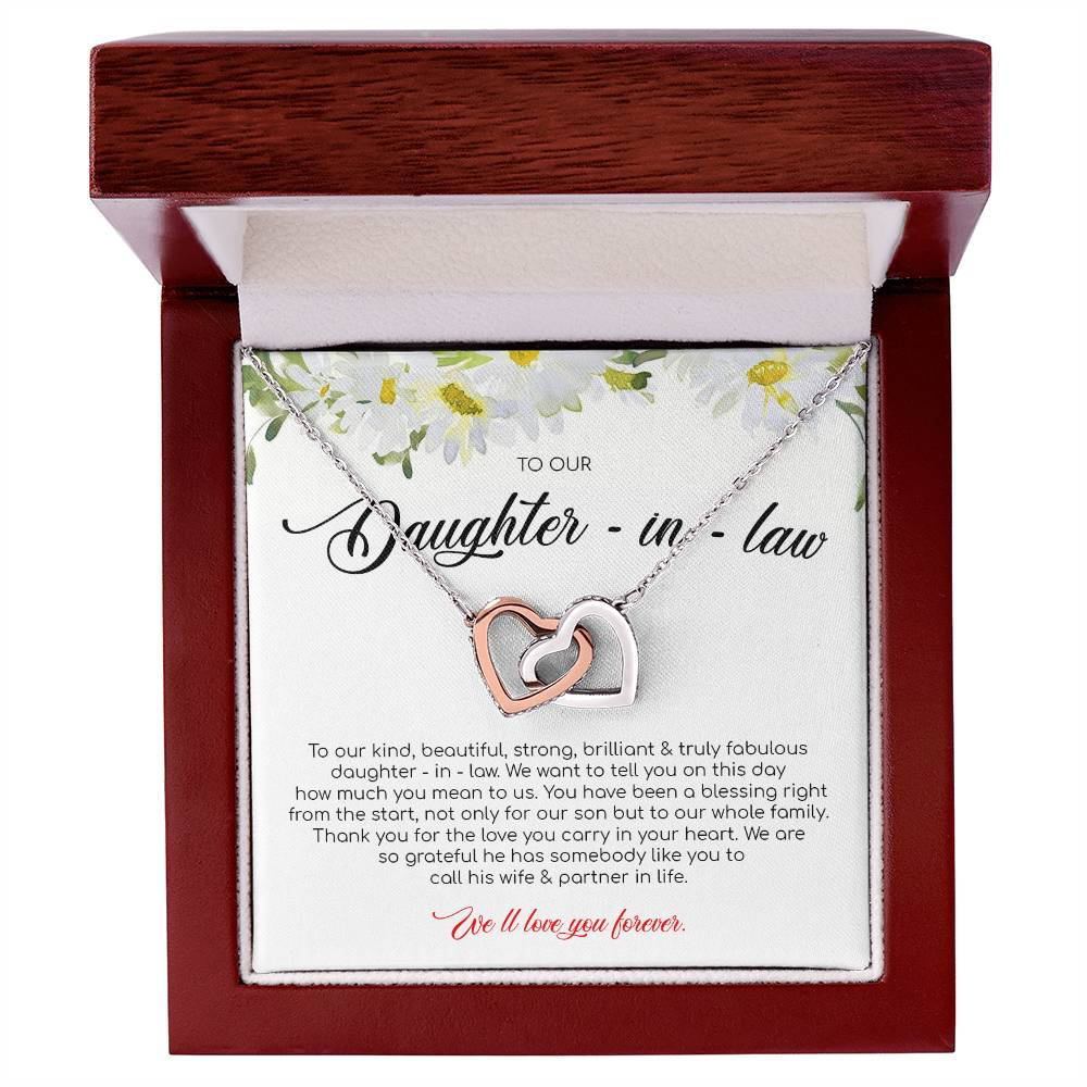 Ou Have Been A Blessing Right From The Start - Interlocking Heart Necklace Interlocking Hearts Necklace