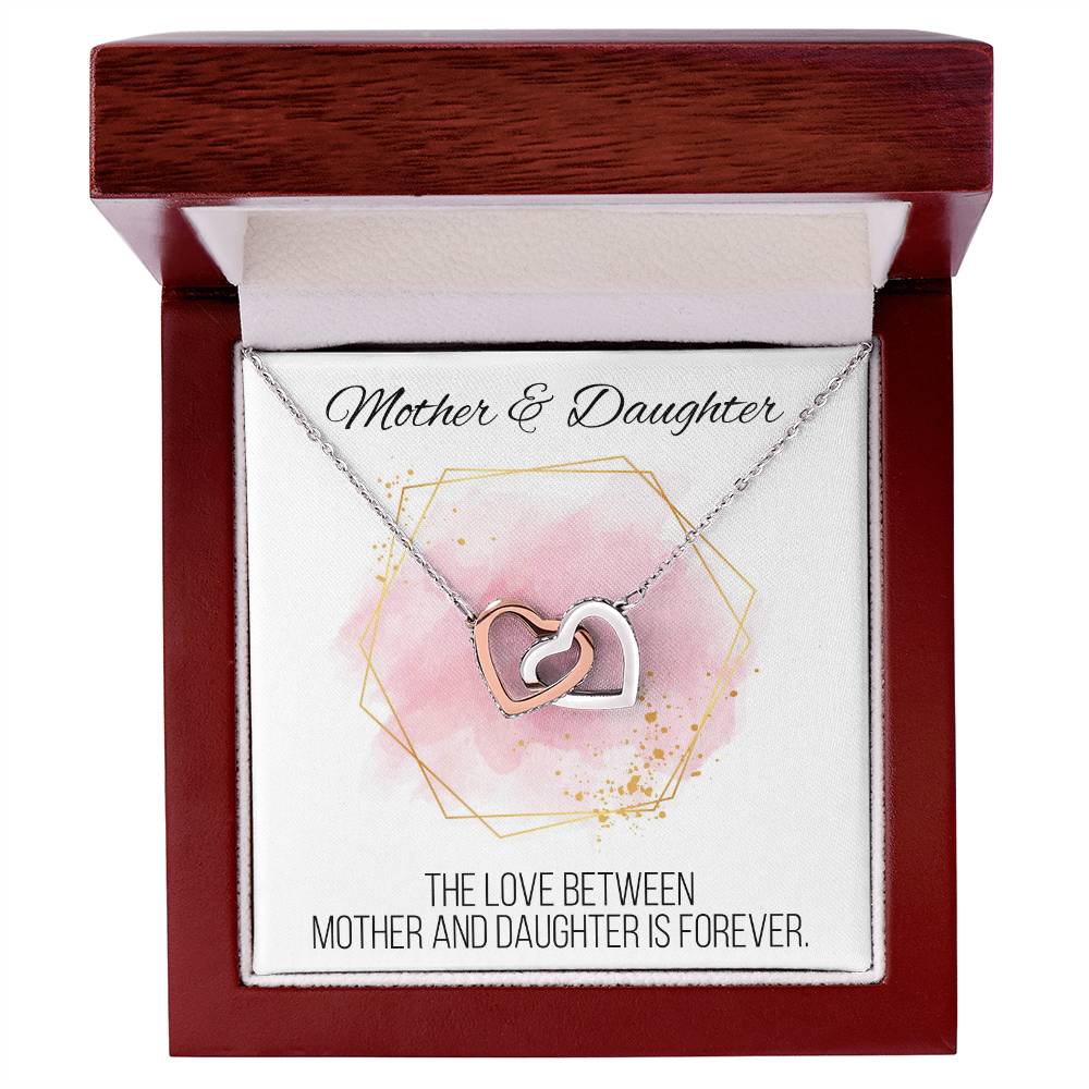 Mother And Daughter Sentimental Jewelry Necklace Gift For Mothers Day Gift For Daughter Birthday Presents For Mom Birthday Interlocking Hearts Necklace