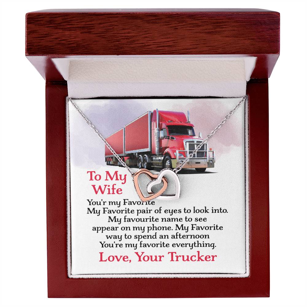 Trucker'S Wife - Interlocking Heart Necklace Interlocking Hearts Necklace