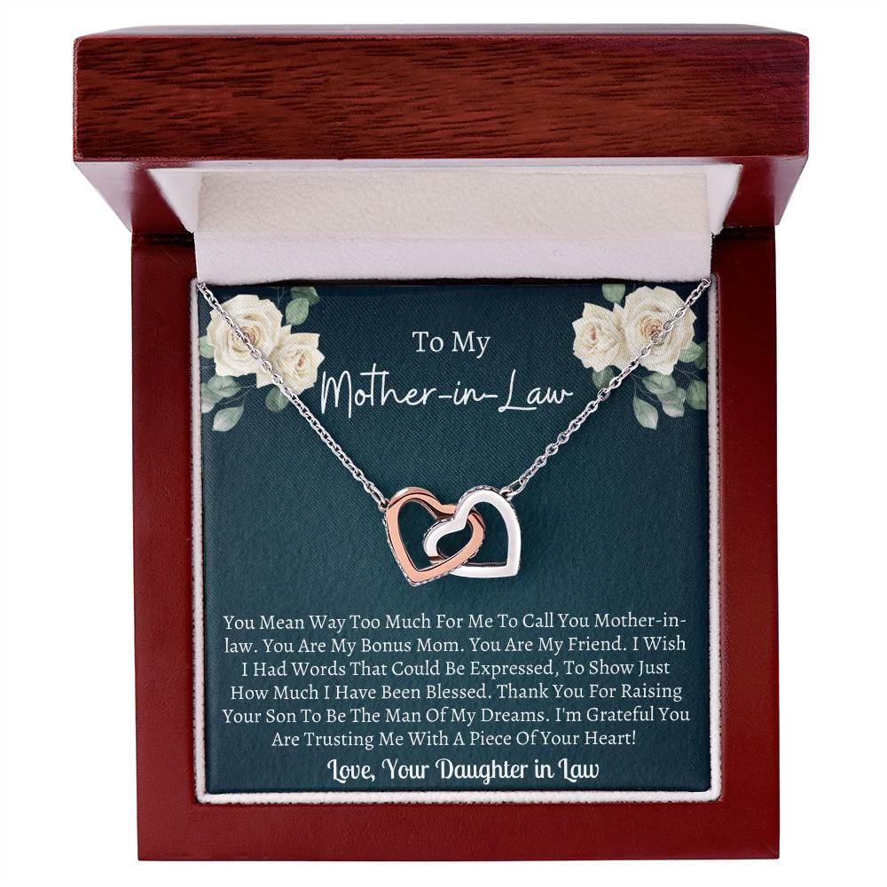 Mother In Law Interlocking Interlocking Hearts Necklace