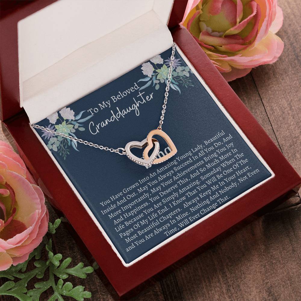 Gift For Granddaughter 6 Interlocking Hearts Necklace