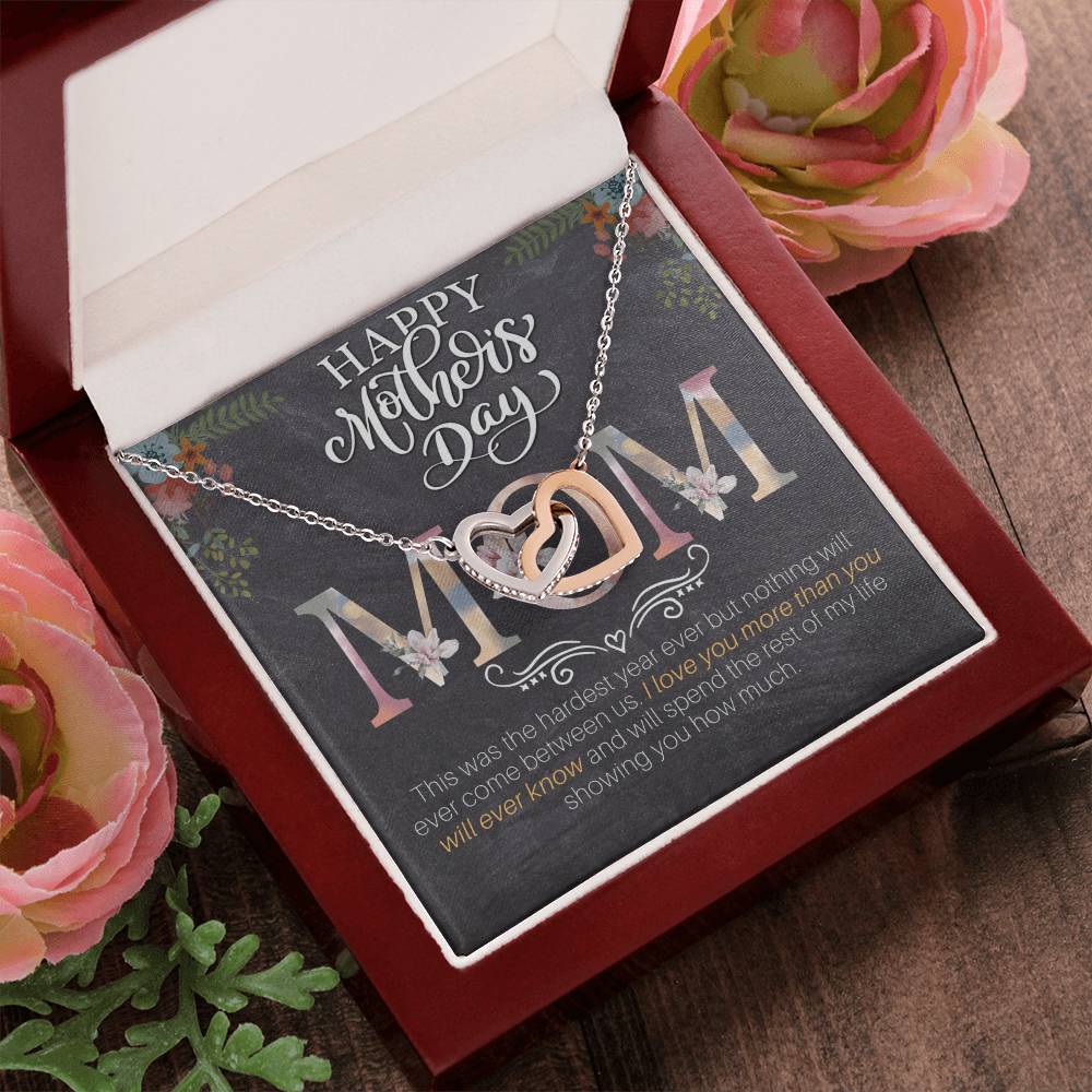 Mother’S Day - I Love You More Than You Will Ever Know - Interlocking Hearts Necklace